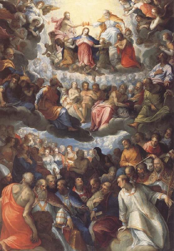 Hans Rottenhammer The Coronation of the Virgin oil painting image
